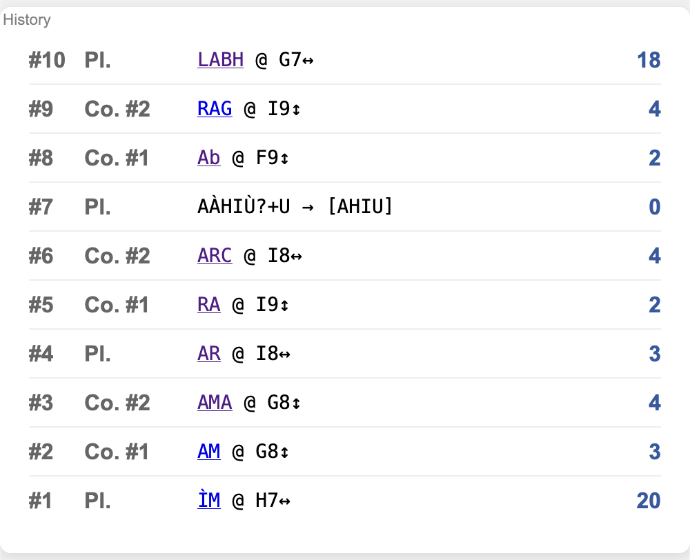 Example board #7 - History